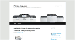 Desktop Screenshot of printer-help.com